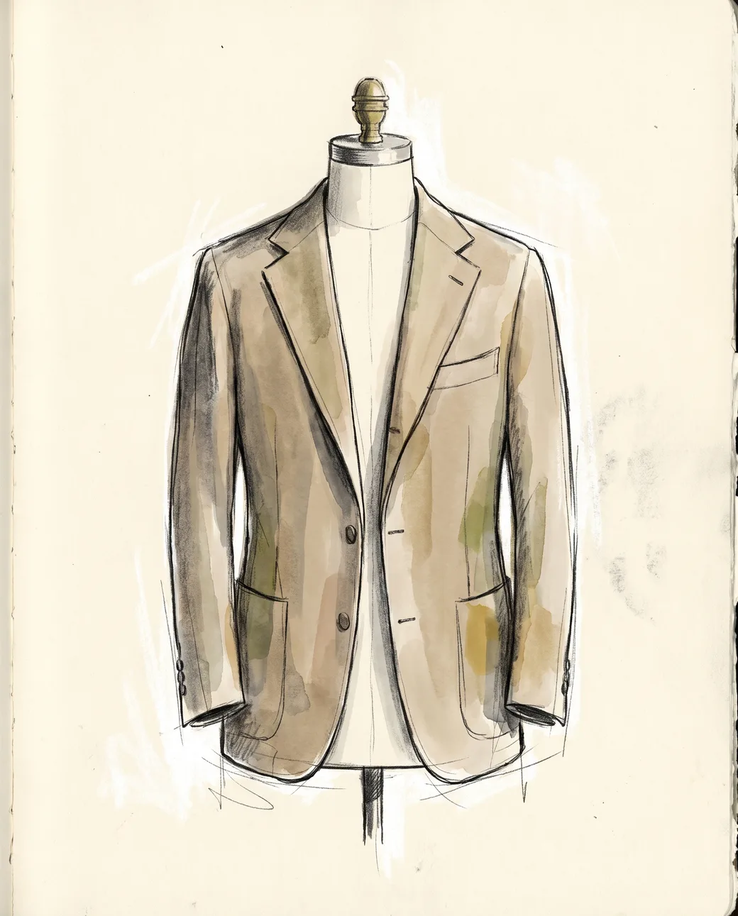 Illustration of a casual sport coat